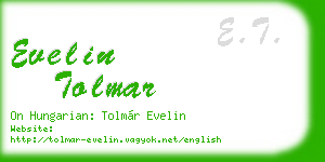 evelin tolmar business card